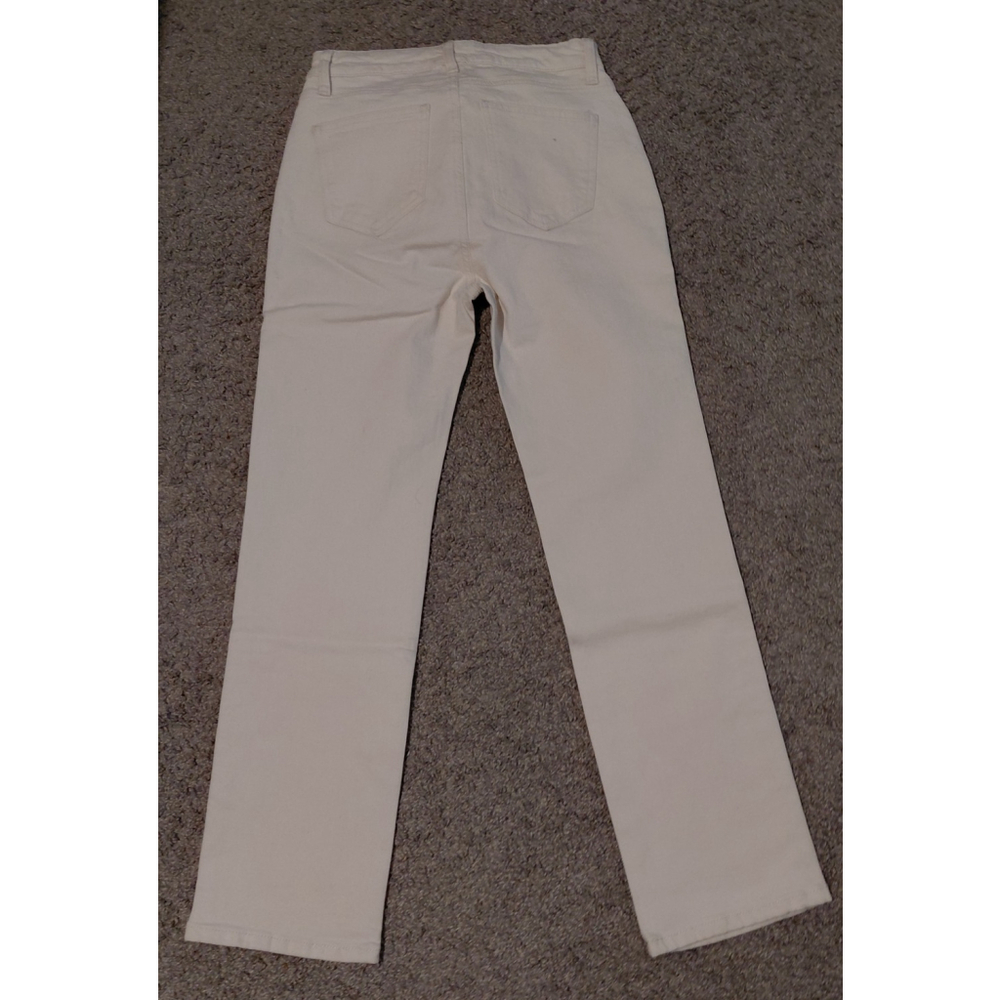 The Drop Women's Jeans - Janine Slim Straight Leg - Ecru - Size 26 - New - Picture 2 of 3